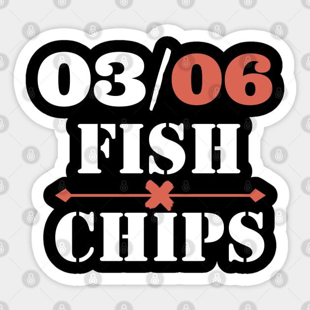 03/06 Fish x chips Sticker by mksjr